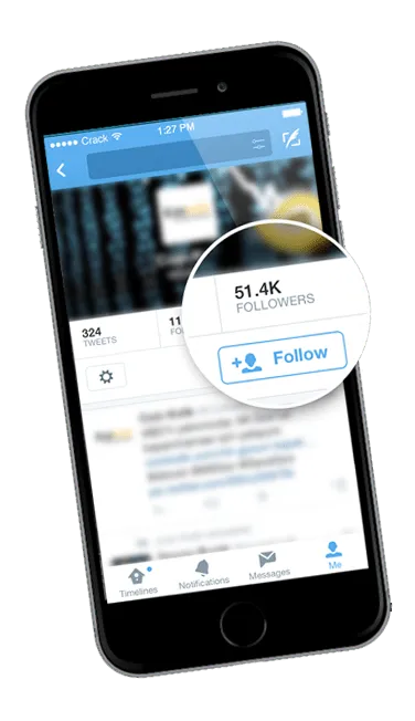 Facebook ads campaign shown on a mobile phone
